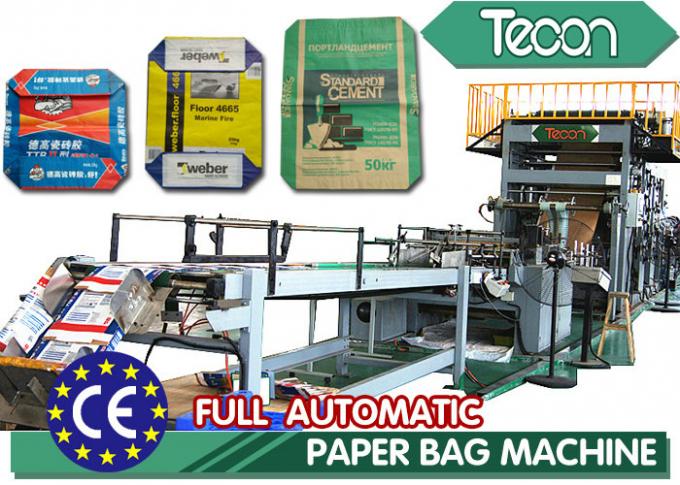 Automatic Kraft Paper Cement Bag Making Machine 420MM Bag Length Step Cut Valve