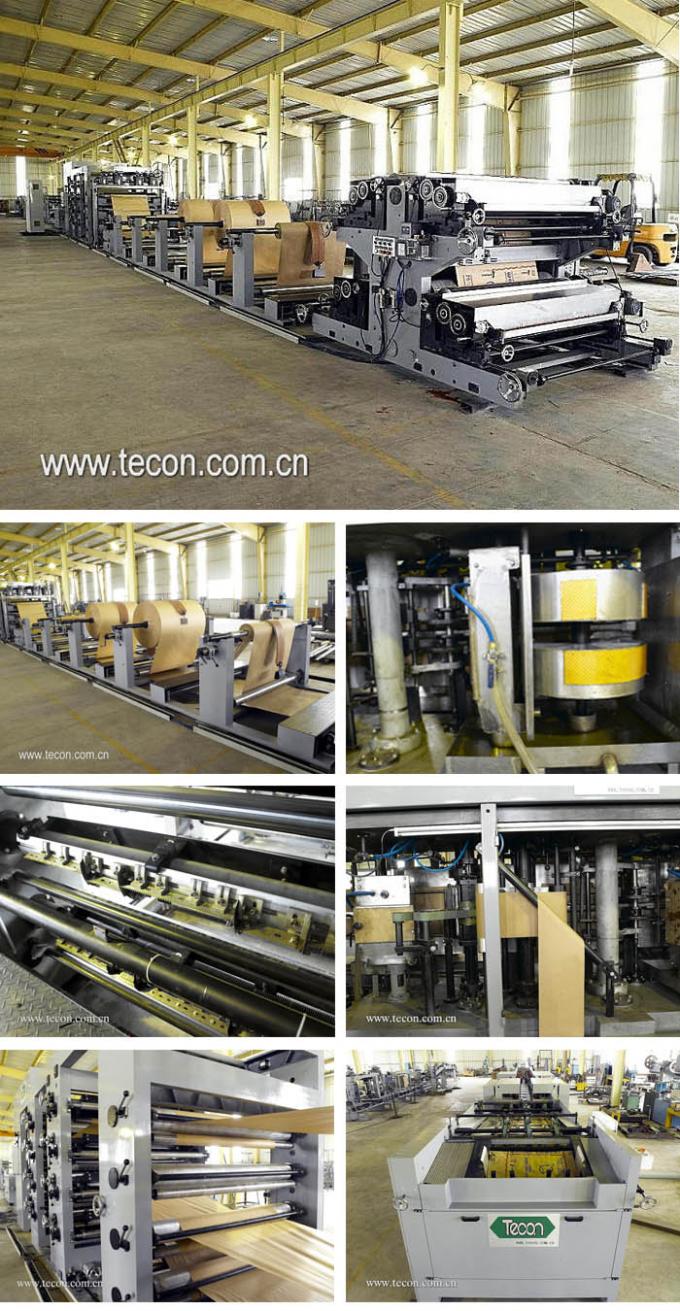 Multi Wall Paper Bag Forming Machine / Sack Bottom Sealing Machine for Cement Packing Bags
