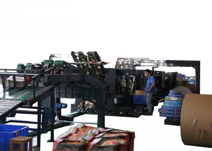 Electric Motor Driven Paper Bag Forming Machine with Four Colors Flexo Printing