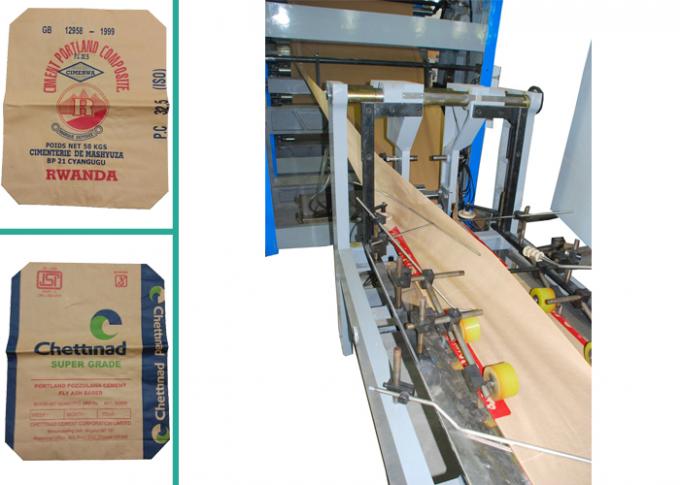 Kraft Paper Cement Bag Automatic Paper Bag Making Machine High Efficiency