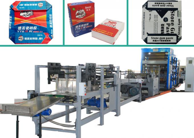 High Efficiency Paper Cement Bags Making Machine with Automatic Feeder 520mm ~ 880mm Bag length