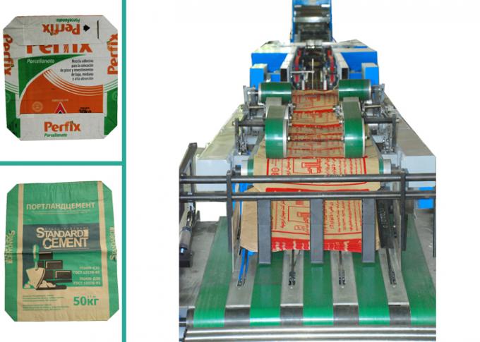 PLC System Control Multi-layer Cement Bags Making Machine / Equipment with Gluing Plate