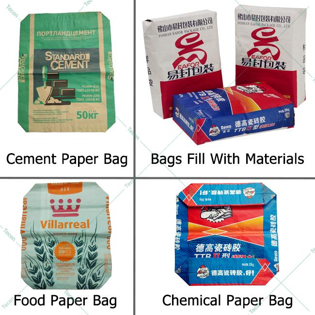 Gypsum Chemical Powder Paper Bag Machinery , 60000 Bags Per Day