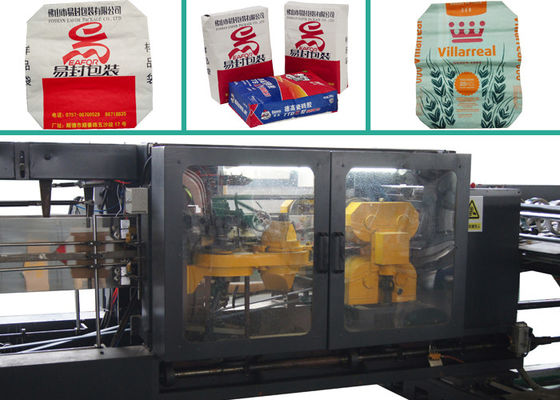 Flexo Printing Valve Paper Bag Making Machines Energy Saving With Servo System