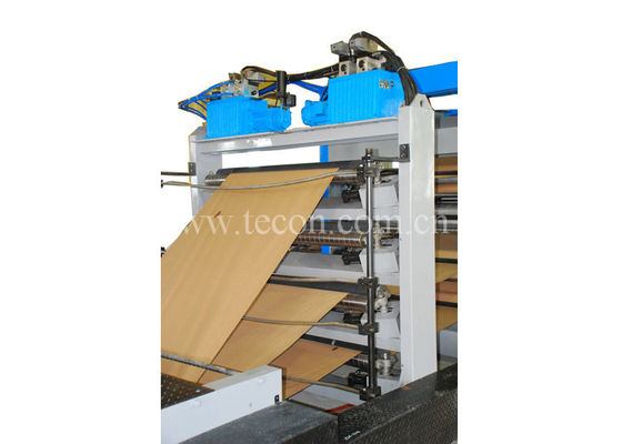 Heat Sealing Glued Bottom Automatic Paper Bag Making Machine High Output