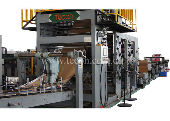 Automatic Food Paper Bag Making Machine Energy Saving Flexo Printing