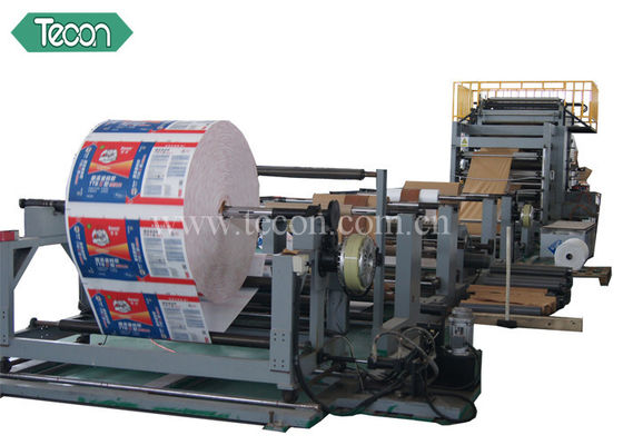 Energy Conservation Kraft Paper Bag Making Machine with 4 Color Printer