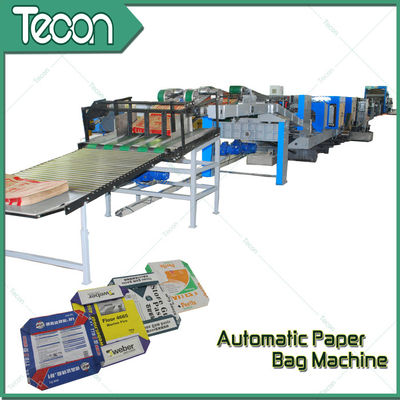 Bevel Gear Full Automatic Paper Bag Making Machine with Siemens Screen Control