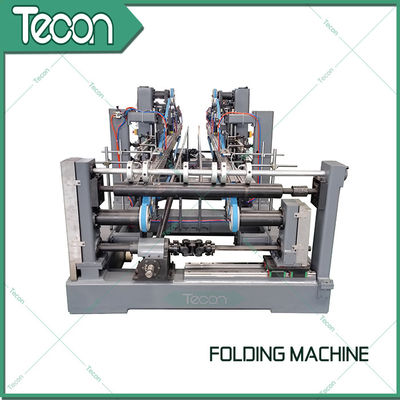 Energy Saving Cement Paper Bag Folding Machine , Bottom Width 100 - 150mm