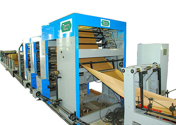 High Speed Paper Sack Bag Forming Machine Four Colour Ceramic Roller Printing