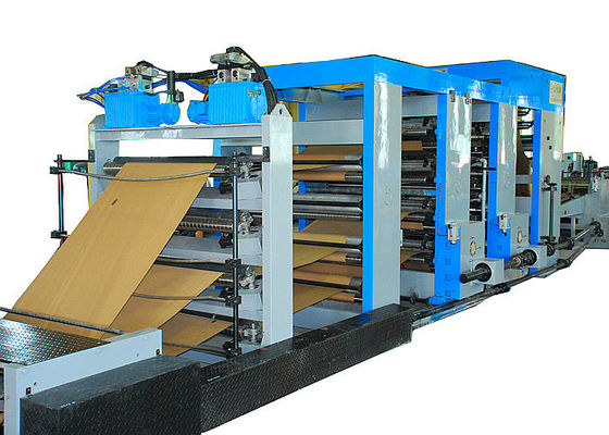 High Speed Paper Sack Bag Forming Machine Four Colour Ceramic Roller Printing