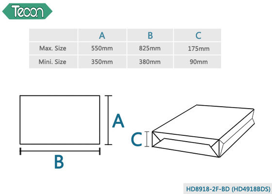 Electric Motor Driven Paper Bag Forming Machine with Four Colors Flexo Printing