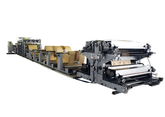 25 KG Starch Kraft Paper Bag Automatic Making Machine With Both End Pasted Stepped Cut Valve