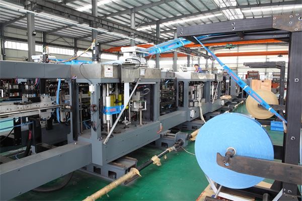 Flexo Printing Valve Paper Bag Making Machines Energy Saving With Servo System