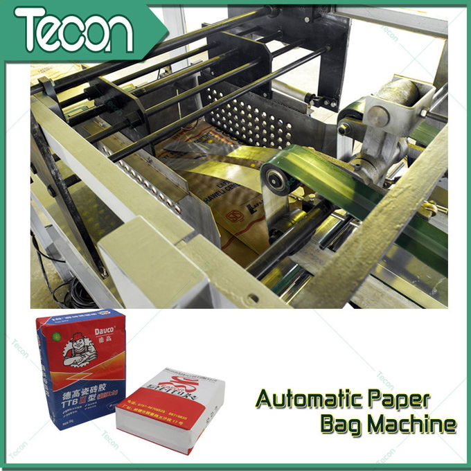 Tubular Valve / Flat Valve Automatic Chemical Paper Bag Make Machine High Speed